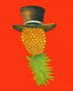 Ananas, 80 x 60 cm