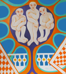 Baumhaus, 90 x 80 cm