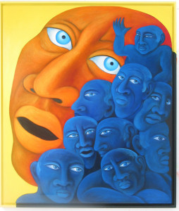Blickkontakt, 1999, 140 x 120 cm