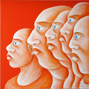 Blickpunkt, 80 x 80 cm