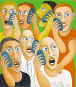 Communication, 80 x 70 cm
