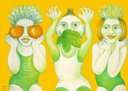 Feigenblatt, 100 x 140 cm