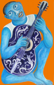 Guitar, 110 x 70 cm