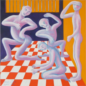 GYM, 70 x 70 cm