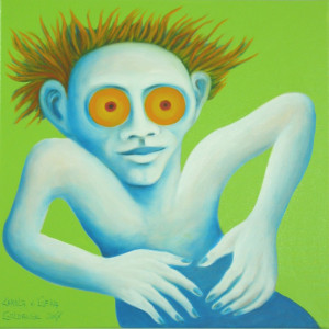 Goldauge, 60 x 60 cm