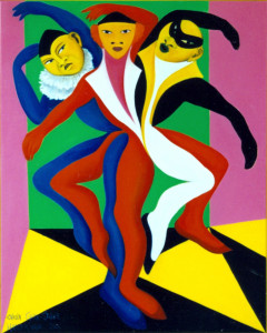 Harlekinade, 2000, 100x 80 cm