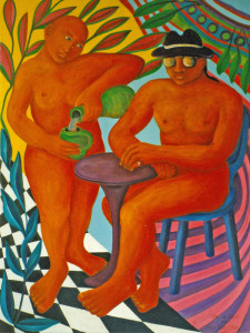 Herr und Diener, 1992, 120 x 90 cm