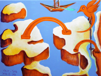Insel II, 60 x 80 cm