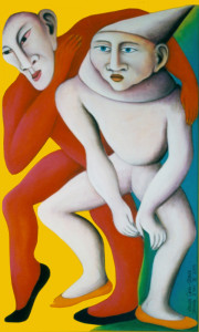 Jeanne d'Arc (Tripychon), 100 x 200 cm