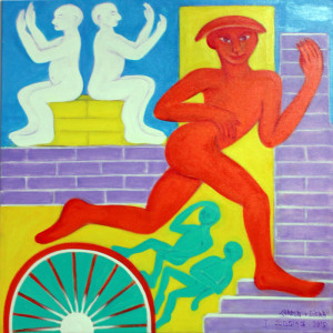 Jogging I, 2015, 70 x 70 cm