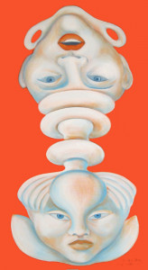 Kopfunter, 110 x 60 cm