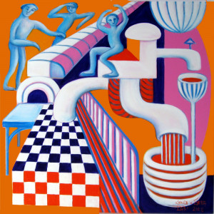 LAB, 70 x 70 cm