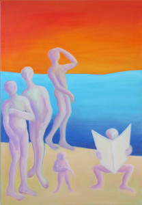 La Mer (Triptychon), 130 x 310 cm