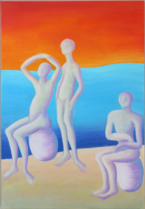 La Mer (Triptychon), 130 x 310 cm