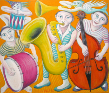 Musikanten, 120 x 140 cm