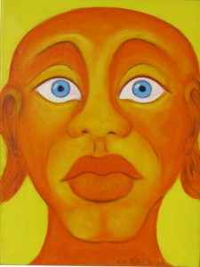 Maske II, 40 x 30 cm