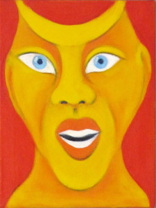 Maske IX, 24 x 18 cm