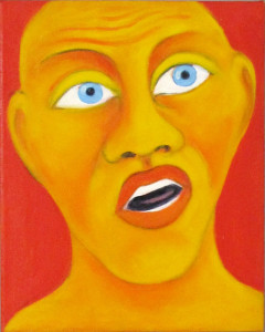 Maske V, 30 x 24 cm