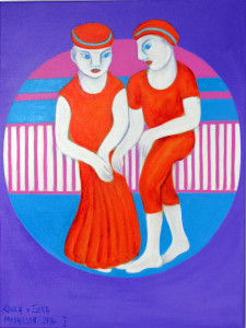 Medaillon I, 80 x 60 cm