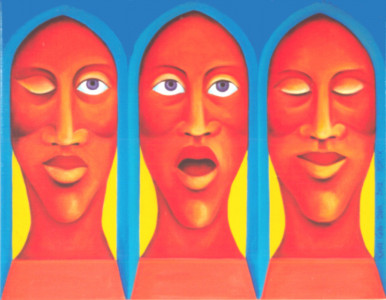 Mimik, 70 x 90 cm