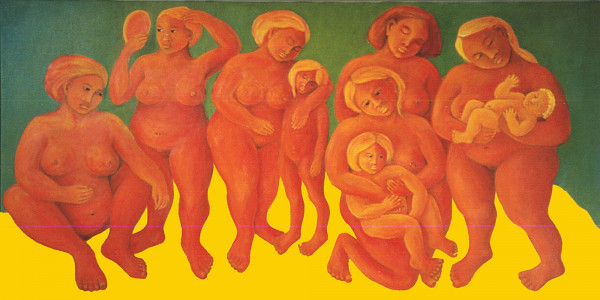 Mütter, 1992, 90 x 180 cm