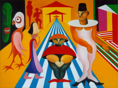 Museum, 90 x 120 cm