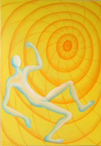 Netzwerk (Tryptichon), 130 x 310 cm