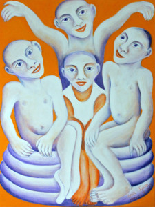 Paradies II, 120 x 90 cm