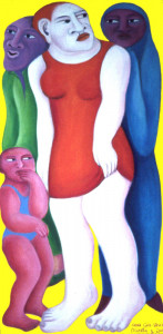 Passanten I + II + II, je/each 120 x 60 cm