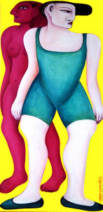 Passanten I + II + II, je/each 120 x 60 cm