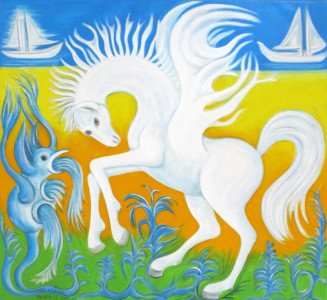 Pegasus, 110 x 120 cm