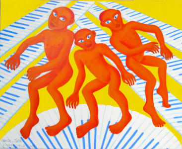 Piano Dance, 90 x 110 cm