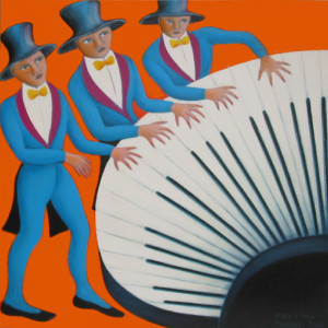 Pianobar, 70 x 70 cm