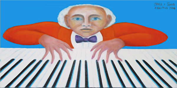 Pianoman l, 35 x 70 cm