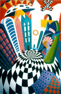 Piazza, 1996, 200 x 130 cm