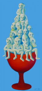 Pokal I, 130 x 60 cm