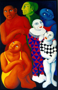 Publikum I + II, 1997, je/each 200 x 130 cm