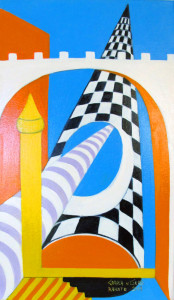 Rakete, 76 x 44 cm