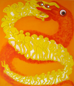 Serpenta, 140 x 120 cm