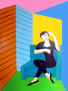 Szene I, 80 x 60 cm
