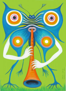 Schalmei, 110 x 80 cm