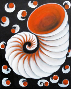Schneckenhaus II, 50 x 40 cm