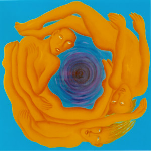 Schwarzes Loch I, 180 x 180 cm