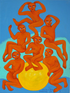 Sonnentanz II, 80 x 60 cm