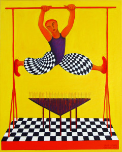 Spagat, 100 x 80 cm