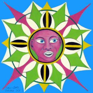 Sternbild I, 70 x 70 cm