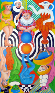 Szenenwechsel, 100 x 60 cm