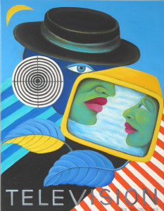 Television, 90 x 70 cm