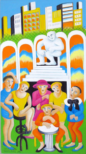 Theaterplatz, 160 x 90 cm