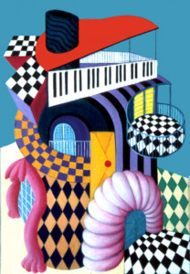 Träumhaus III, 1993, 90 x 62 cm